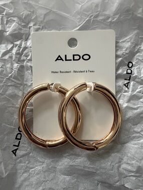 ALDO Gold Chunky Hoop Earrings